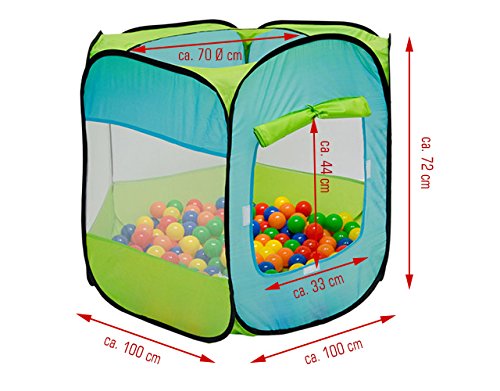 LittleTom Ball Pit Play Tent for Indoor & Outdoor - 100x100x72 Ball Pit Baby Play Area Living Room Children's Playground Indoor Playground Tent Decor Children's Room Toys Ball Pit Indoor Play Equipment