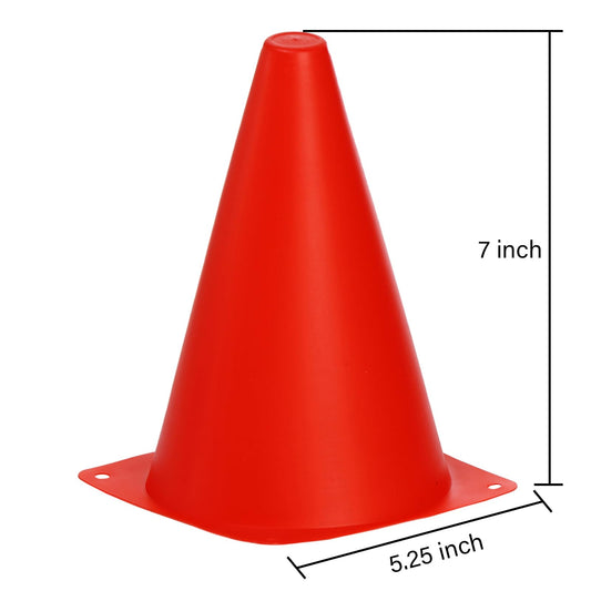 Tebery 30pcs Cones Set Durable Cones Soccer Training Aids Multifunctional Cones for Kids, Soccer, Sports, Equestrian & Dog Training