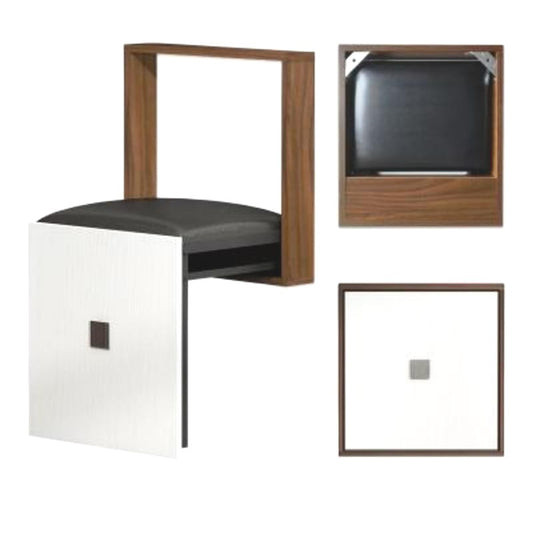 UIILO Foldable Wall Hocker Wall-Mounted 7 cm Ultra-thin Folding Chair Suitable for Entryways Wall-mounted Foldable Chair Folding Chair (C)