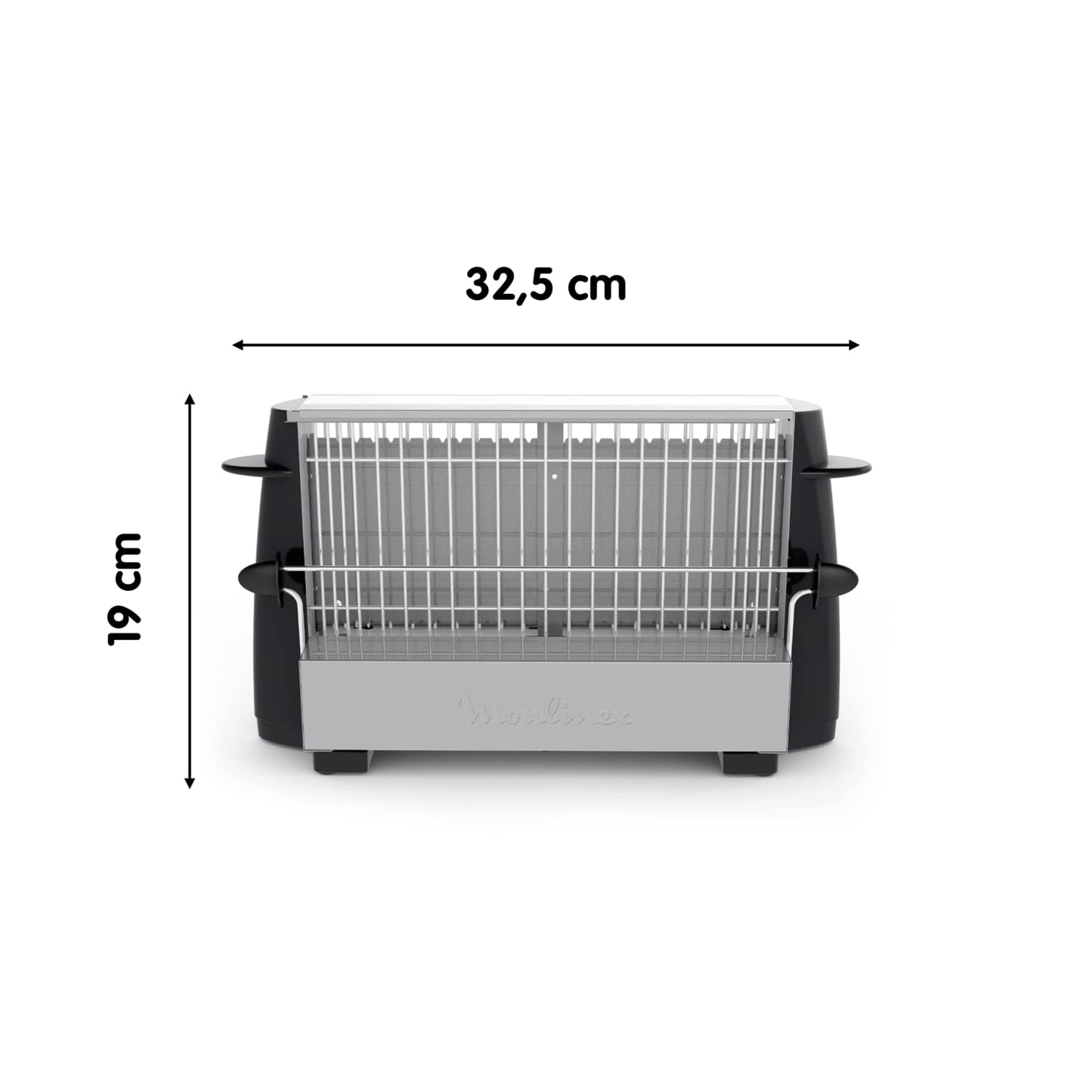 Moulinex A15453 toaster, black