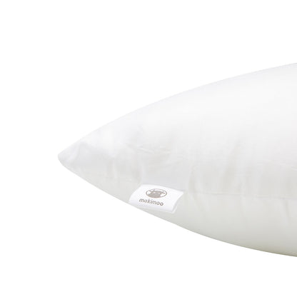 Makimoo pillow set of 2, 50 x 70 cm, for bed and decorative use. Polyester filling for sofa or decorative pillows.