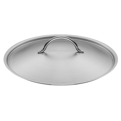 WMF Vegetable Soup Pot Induction 28cm, Metal Lid with Steam Vent, Large Cooking Pot 14L, Cromargan Stainless Steel Brushed, Large Uncoated Pot, Oven safe.