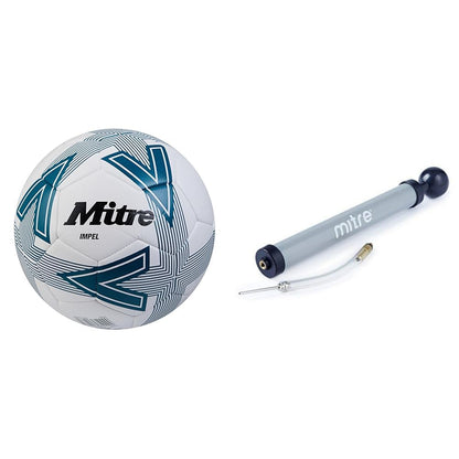 Mitre Pump High Speed Air Pump Soccer Ball Pump, Gray, One Size + Mitre Impel