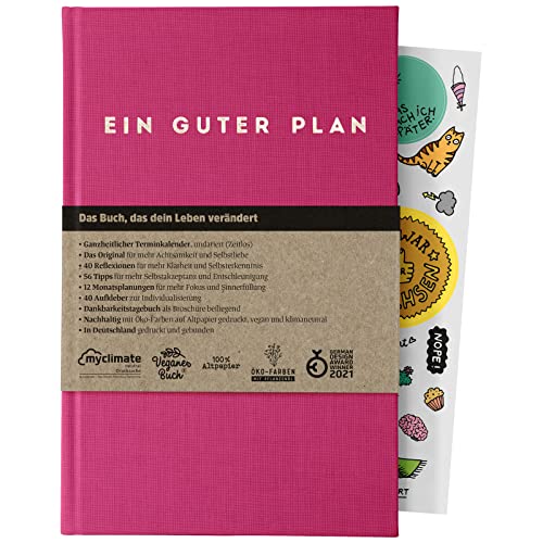 A great plan timeless | Holistic undated planner for more mindfulness and self-love | A5 planner (candy)