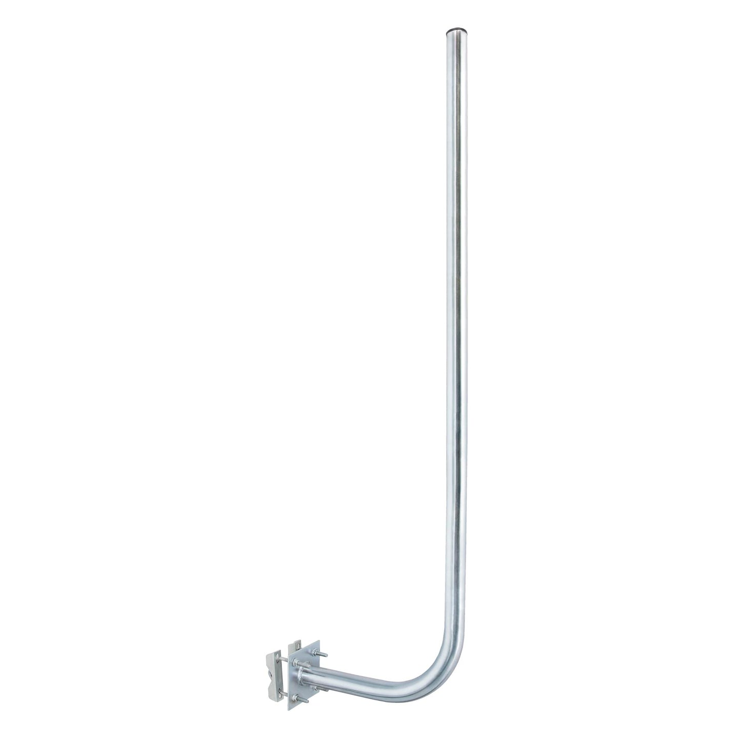 PremiumX 30cm wall bracket 120cm mast steel Ø 38mm with toothed clamps weather station wall mount extra long.