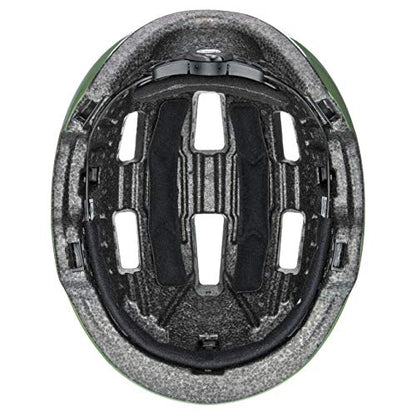 uvex hlmt 4 - Lightweight bike helmet for kids - adjustable sizing - washable interior - Moss-Green - 51-58 cm