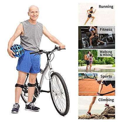 CAMBIVO 2 x Patella Knee Brace, Patellar Tendon Strap, Adjustable Knee Support for Women and Men during Sports, Hiking, Fitness, Baseball, Volleyball