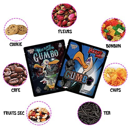 100 Ziplock bags, Mylar | Bags - aluminum bags, odor resistant, heat sealable | Ziplock bags