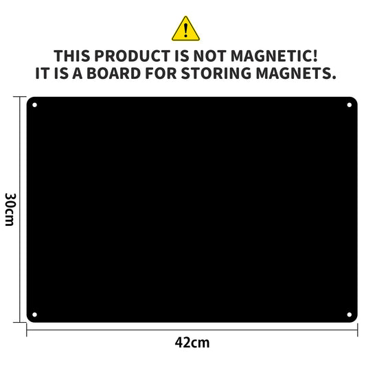 ALANGDUO 2 Pieces Black Magnetic Board, 42 X 30cm Magnetic Bulletin Board, Magnetic Chalkboard for Displaying Notes, Photos, Spice Jars, for Home Office Kitchen