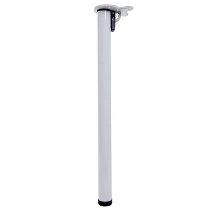 Mendler 4-piece table leg set HWC-H34AM, for desk dining table foot table frame, foldable 72cm - white
