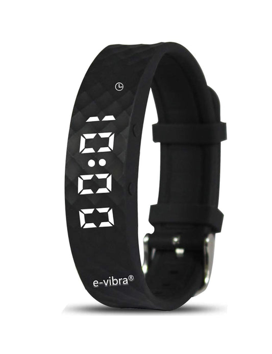 e-vibra Potty Training Watch - Silent Vibrating Alarm Reminder Watch for Kids and Adults - with Timer and 15 Daily Alarms (Black)