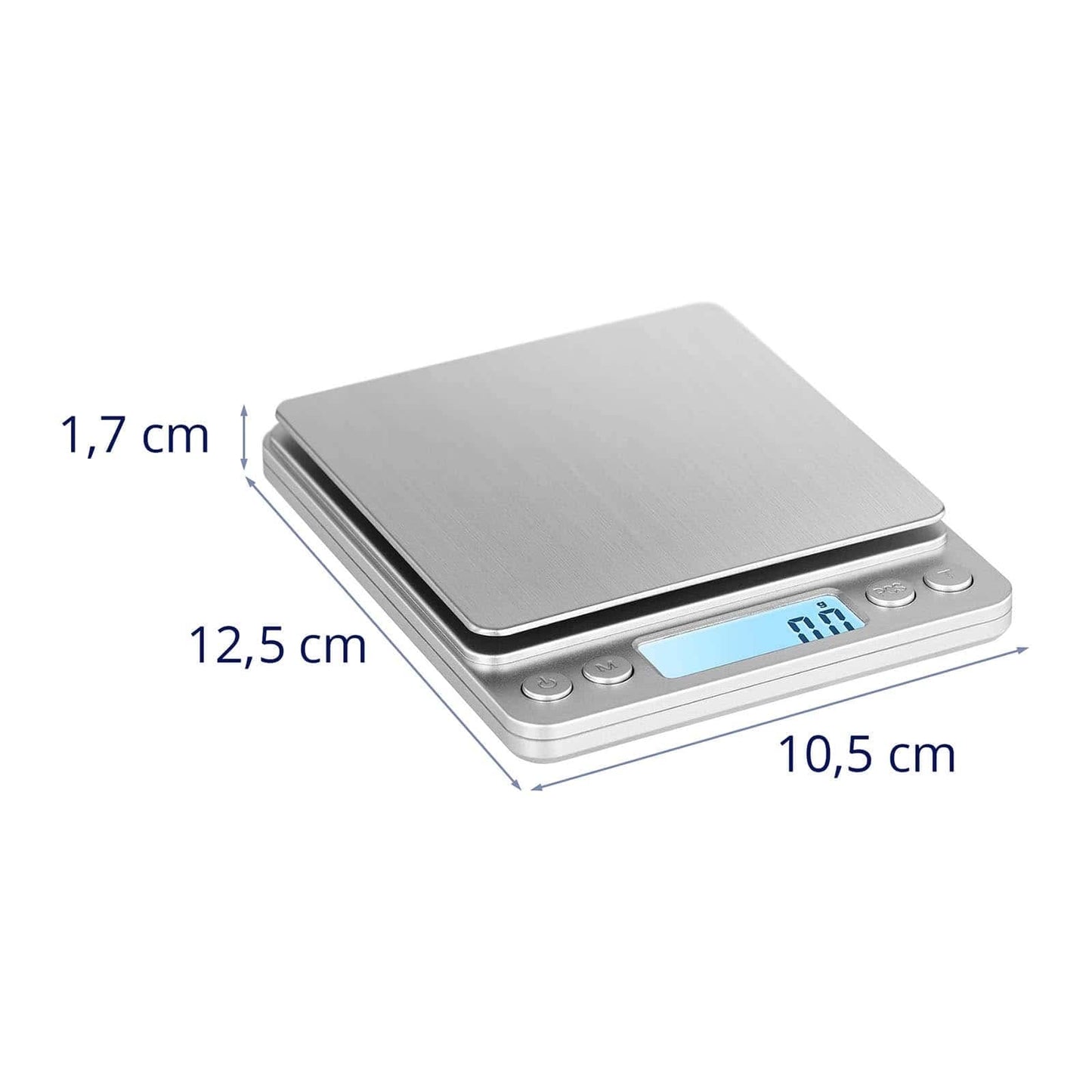 Steinberg Systems SBS-TW-500/10 digital kitchen scale 500 g / 0.01 g table scale electronic precision scale incl. 2 weighing pans