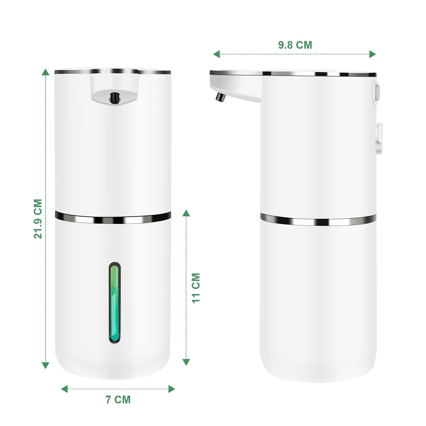 Automatic Soap Dispenser - P11 Electric Soap Dispenser with Sensor, Automatic Soap Dispenser with 4-step setting, Battery level display, Wall-mounted Soap Dispenser for Bathroom kitchen (Gel)