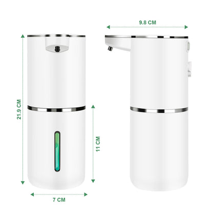 Automatic Soap Dispenser - P11 Electric Soap Dispenser with Sensor, Automatic Soap Dispenser with 4-step setting, Battery level display, Wall-mounted Soap Dispenser for Bathroom kitchen (Gel)