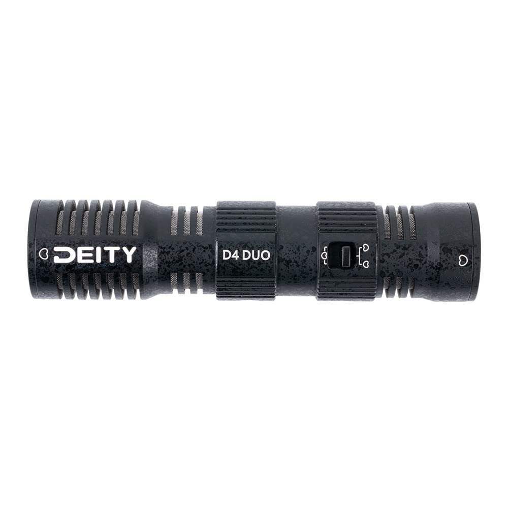 Deity V-Mic D4 Duo dual-capsule microphone - portable on-camera mic for interviews, vlogs - compatible with pocket cameras, DSLR, smartphones