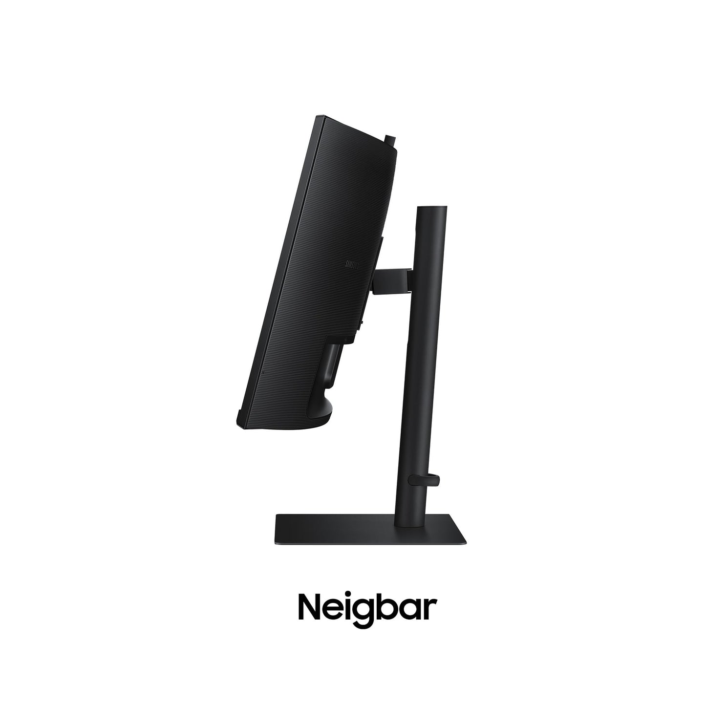 Samsung ViewFinity S65VC Curved Monitor 34-inch with speakers and webcam, VA panel, 3440 x 1440 resolution, 100Hz refresh rate, 5ms response time, 90W charging via USB-C, pivot feature.