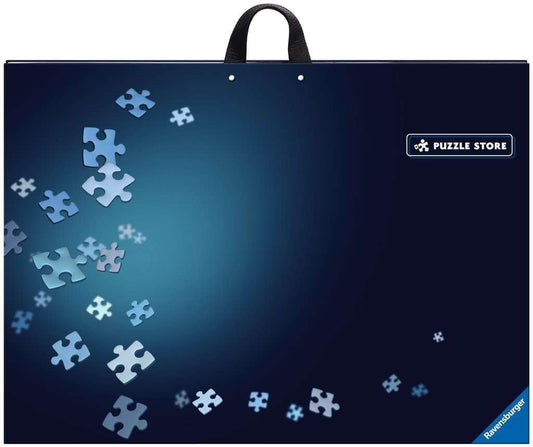 Ravensburger Puzzle Storage for puzzles with up to 1000 pieces, a combo of puzzle sorting tray & puzzle conserver - Clear puzzle glue to secure and display puzzles, 200 ml.