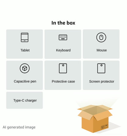 2025 Latest Android 14 Tablet 10 inch, 4G LTE Tablets with 2 SIM 1 SD slot, 5G Wifi Tablets PC with 14GB+128GB(1TBTF), 3-in-1 Tablet with Keyboard Mouse-Octa-core, 1080FHD, 13MP+8MP, 7000mAh, GPS/OTG-Gray