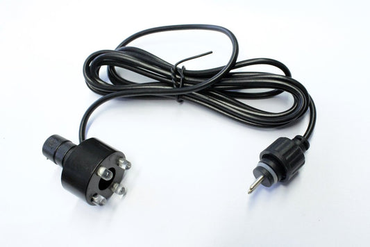 3-piece set LED fountain lighting Cold-White 12V AC | Replacement lighting for fountains & water features | Without power supply | 2m cable | Double pin standard plug | Includes 1/2" & 3/4" hose connections