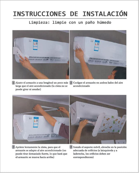 ABCCC Air Conditioner Deflector, 180 degrees adjustable, to prevent direct blowing (white)