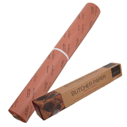 SANTOS original Pink Butcher Paper Roll - 60cm x 45m - sturdy & uncoated butcher paper - perfect for long cooking jobs, smoking, and low and slow grilling