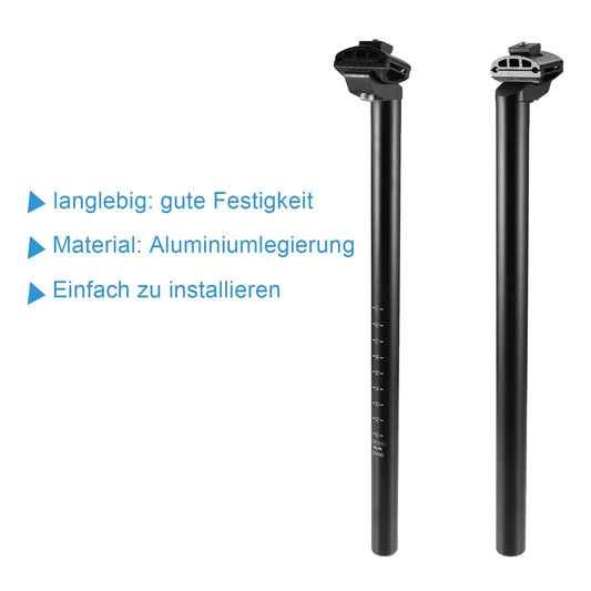 Bike seatpost 27.2 mm - Aluminum alloy seat post 450MM for bicycle Bike