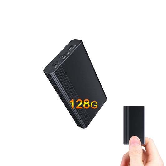 128GB Built-in Magnet Dictaphone Mini, 2000 hours of storage capacity, continuous recording for 12 days, Digital Recording Device, Voice Recorder STTWUNAKE.
