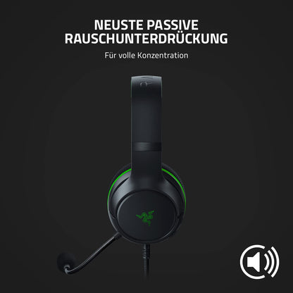 Razer Kaira X - Wired gaming headphones for Xbox Series X|S (TriForce 50mm drivers, HyperClear microphone, 3.5mm jack, cross-platform compatibility) Black