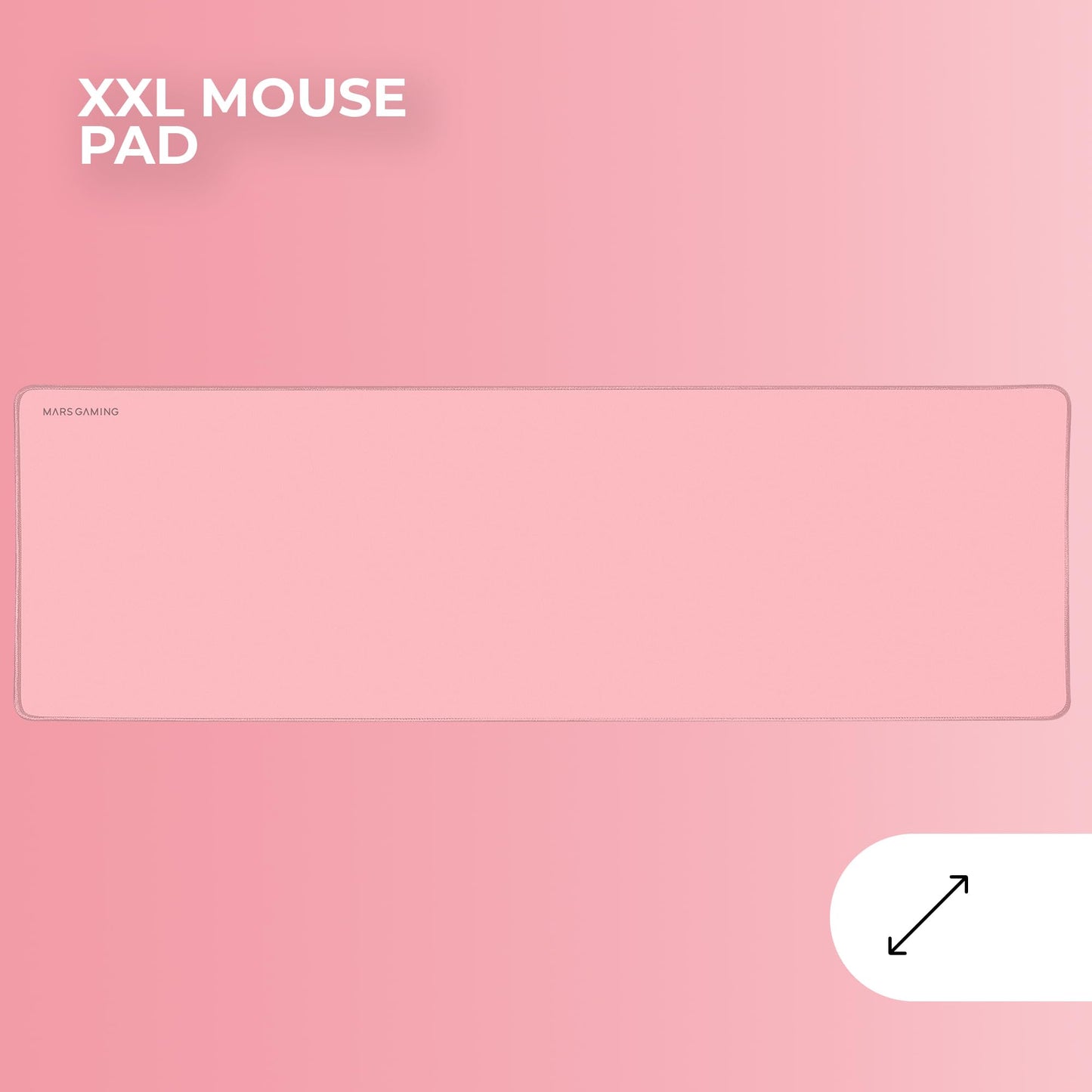 MARSGAMING MCP-RGB3, Gaming Keyboard Fixed RGB + Gaming Mouse RGB Flow 3200 DPI + Over-Ear RGB Headset + XXL Mousepad, Pink, Spanish Language.