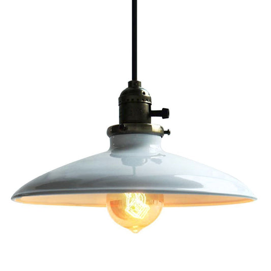Glighone pendant light white ceiling light hanging lamp E27 retro vintage hanging lamp for bedroom living room dining table kitchen lamp suspension