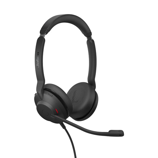 Jabra Evolve2 30 SE - Wired stereo headset with noise cancellation and 2-microphone technology - includes USB-C cable - Compatible with all leading Unified Communications platforms - Black