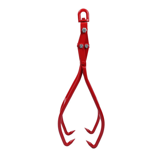 Wiltec forestry clamp for tree trunks up to 930 mm, 1000 kg traction force, wooden clamp lifting tongs packing clamp with 4 clamping mandrels.