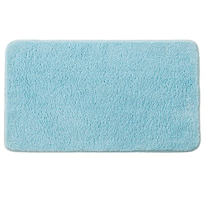 MIULEE Rug Bath Mat Bathroom Rug Non-Slip Washable Bath Mat Bedside Rug Absorbent Shower Mat Floor Mat for Living Room Bedroom Bathroom 70x120 cm Sky Blue