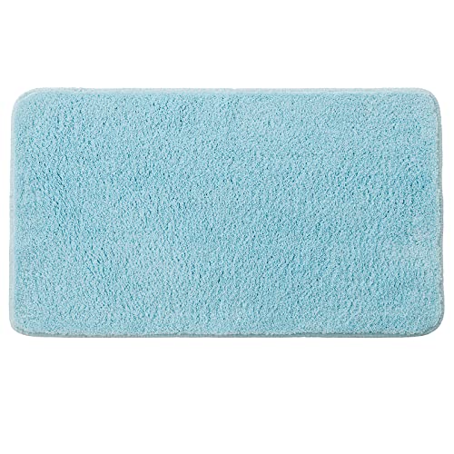 MIULEE Rug Bath Mat Bathroom Rug Non-Slip Washable Bath Mat Bedside Rug Absorbent Shower Mat Floor Mat for Living Room Bedroom Bathroom 70x120 cm Sky Blue