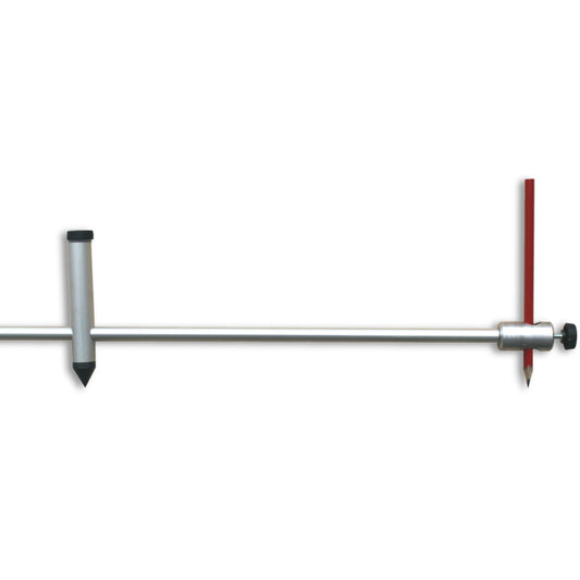 hedue® Straight Compass 100 cm - Precision large compass, marking compass made of anodized aluminum, professional compass with pencil holder for marking & transferring larger circle shapes.