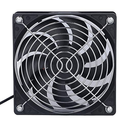 Banapoy Solar Panel Fan Kit, 6W solar fan made of monocrystalline silicon with protective net for camping, shed, greenhouse, home, outdoor, waterproof, portable, solar-powered fan