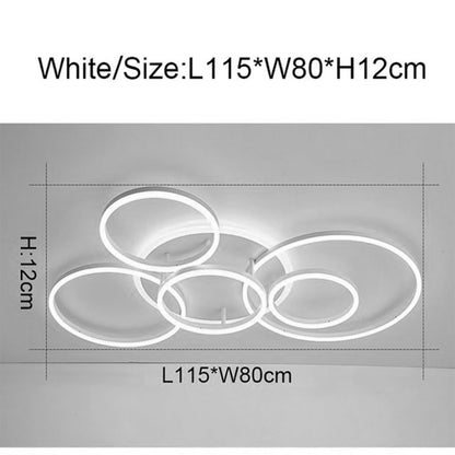MyLjp LED ceiling light Simple Modern ceiling lamp Dimming Living room Atmospheric Rectangular ceiling spotlight Aluminum Acrylic Bedroom lamp Office Spotlight Kitchen Stepless White