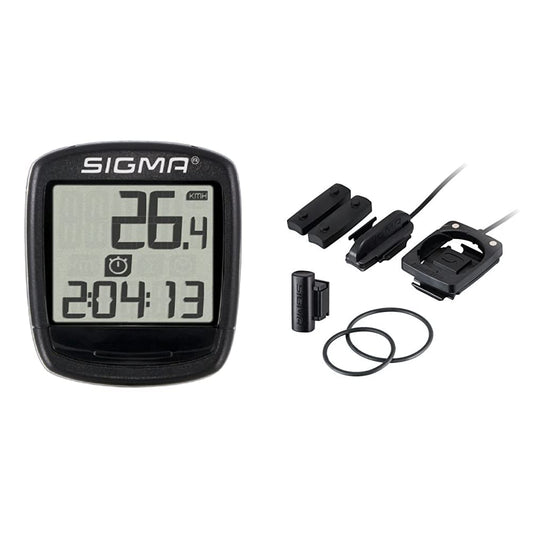 Sigma BC500 Computer, black, One Size & Sigma Sport accessory, cable kit for bracket 2032, Black