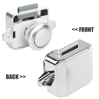 Opaltool 10pcs Push Button Catch Door Lock Fits 15-18mm Thick RV Boat Van Yacht Cabinet Door Cabinet