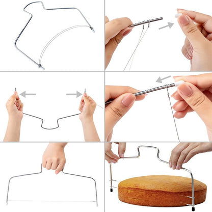 Nifogo Cake Decorating Set 301 Pieces, Rotating Cake Stand, Piping Bag with Tips, Piping Nozzle Set, Baking Accessories, Cake Decorating Supplies for Beginners