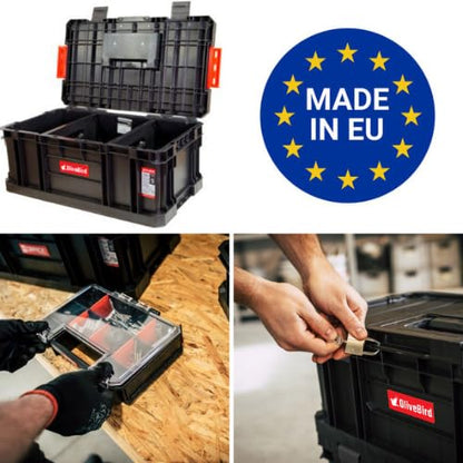 OliveBird 6 in 1 XL workshop trolley, mobile toolbox, plastic drawer set, tool case on wheels.