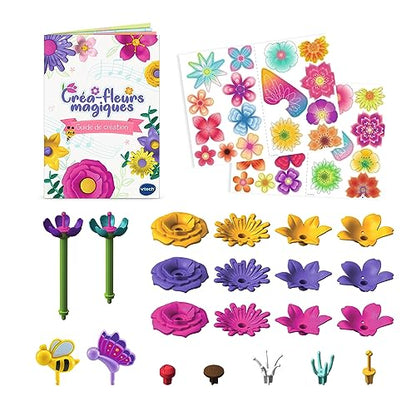 VTech - Magic Flowers, creative workshop for kids, musical flower bouquet, made from more sustainable materials, creative hobby, gift for children aged 4 to 10 years - content on