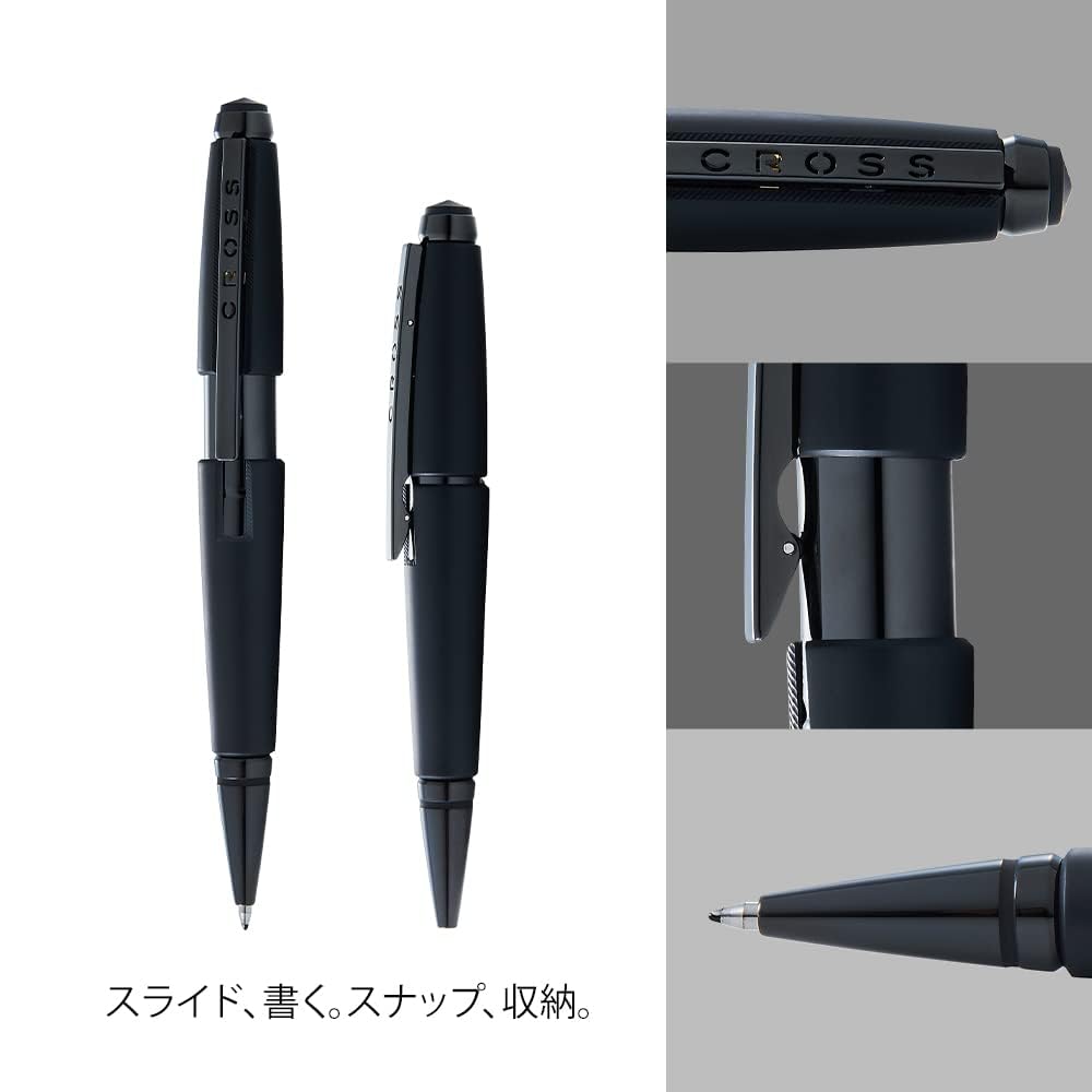 Cross Edge Rollerball (Medium point, black ink, refillable, includes premium gift box) matte black