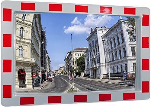 IX Trade EU product TRAFFIC MIRROR rectangular 60 x 40 cm Safety mirror Observation mirror Safety Mirror