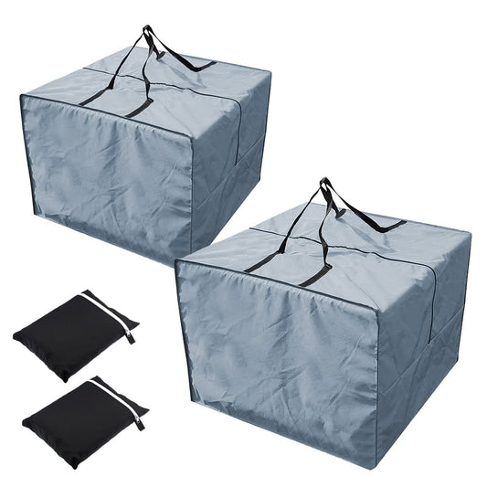 Opaltool 2PC Outdoor Furniture Cushion Storage Bag 210D Oxford Waterproof Protection Storage Bag 81x81x61cm