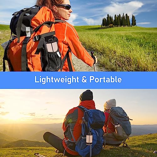 Blukar LED Camping Lantern, Super Bright 116 LEDs Camping Lantern with 7 Light Modes, USB C Rechargeable 10+ Hrs Operating Time, Multifunctional Emergency Light Tent Lamp for Camping, Hiking-Black