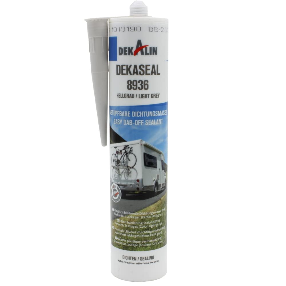 Dekalin Dekaseal 8936 sealant 310ml cartridge light grey RV Caravan Boat wipeable