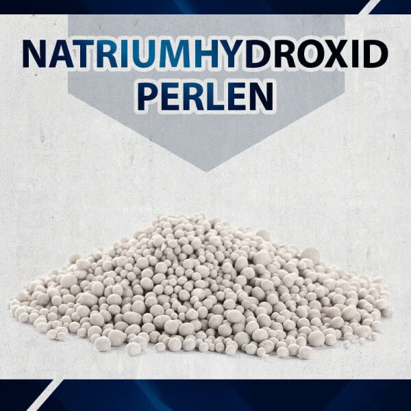 Sodium hydroxide, caustic soda, NaOH | 5kg beads, e.g. for soap making (1, 5, 25 kg)
