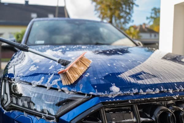 Car wash brush, ALU telescopic vehicle brush, cleaning brush for cars and trucks, extendable (100cm 1 surface)