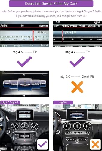 Android 13 Car Radio 12.3'' Touchscreen for 2013-2015 Mercedes Benz A/B-Class GLA CLA W176 W246 C117 X117 X156 with NTG 4.5/4.7, supports Apple Carplay, Android Auto, Mirror Link, 8G+128G